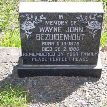 BEZUIDENHOUT Wayne John 1975-1985