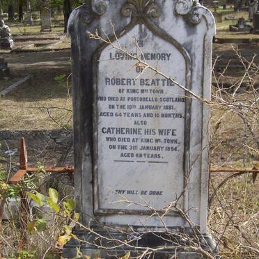 BEATTIE Robert -1881 &amp; Catherine -1896 :: BEATTIE Robert -1896
