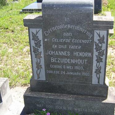 BEZUIDENHOUT Johannes Hendrik 1903-1960