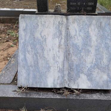 BEZUIDENHOUT Kevin Daniel 1960-1982