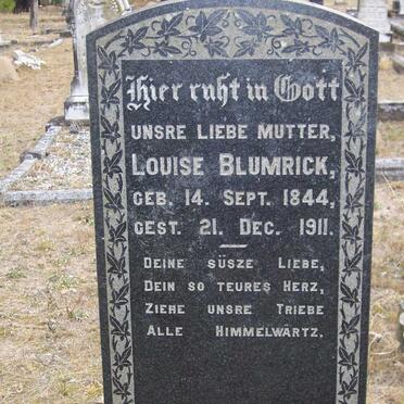 BLUMRICK Louise 1844-1911