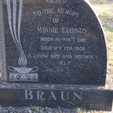 BRAUN Winnie Eurinus 1916-1956