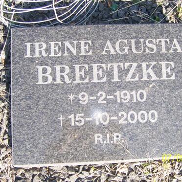 BREETZKE Irene Agusta 1910-2000
