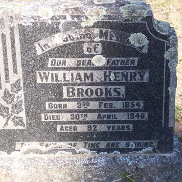 BROOKS William Henry 1854-1946
