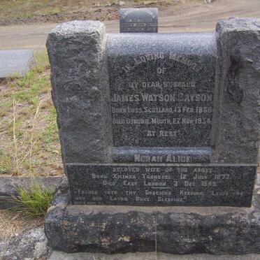 BRYSON James Watson 1868-1934 &amp; Norah Alice 1872-1949