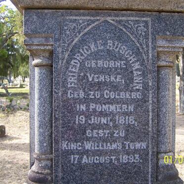 BUSCHMANN Friedericke born VENSKE 1818-1893