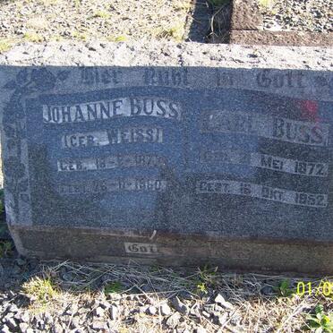 BUSS Carl 1872-1952 &amp; Johanne WEISS 1877-1960