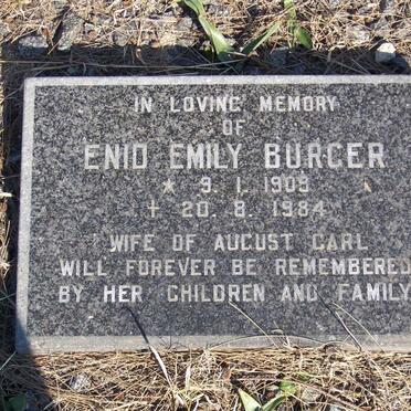 BURGER Enid Emily 1909-1984