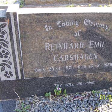 CARSHAGEN Reinhard Emil 1921-1969