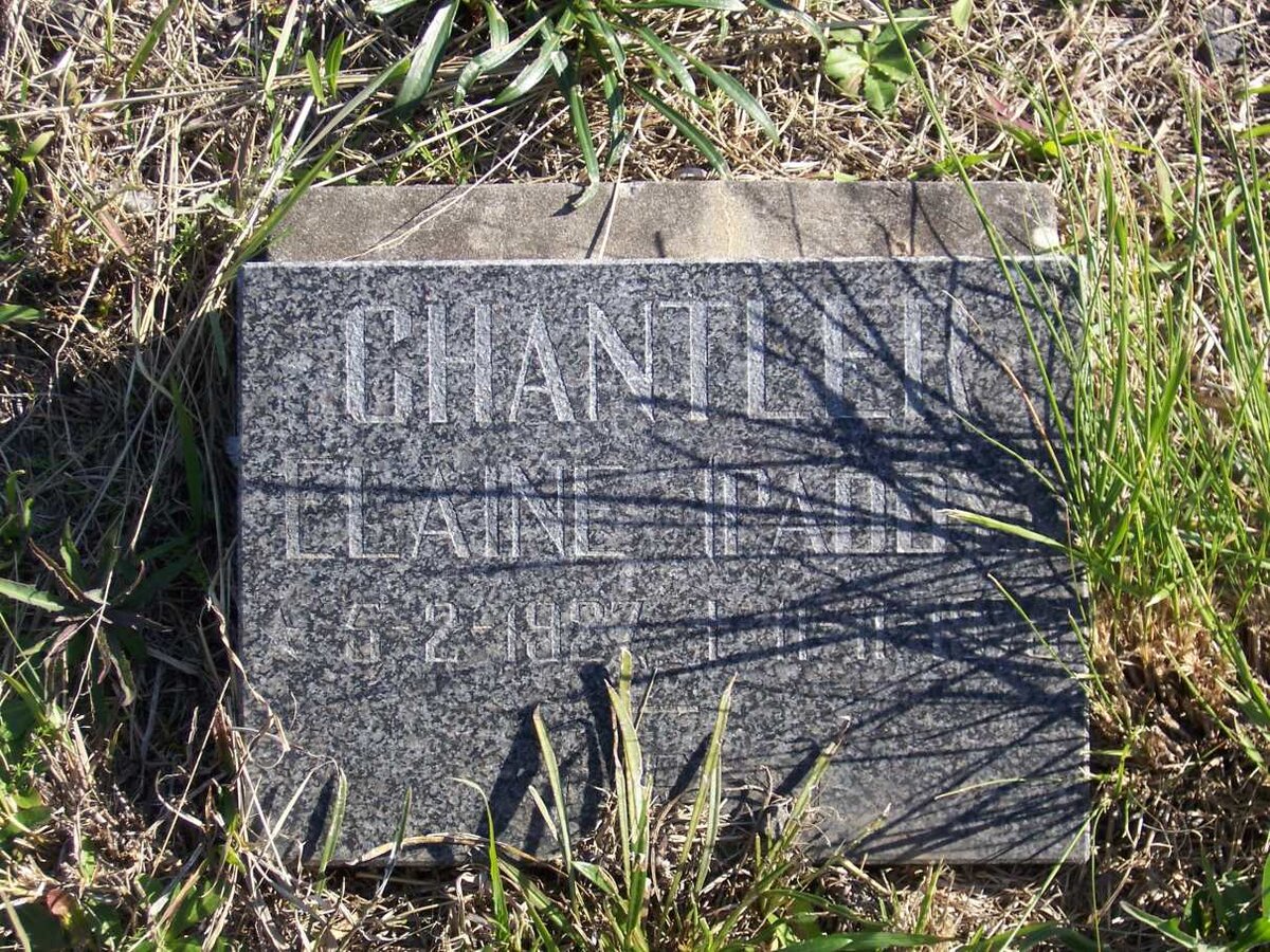 CHANTLER Elaine 1927-1975