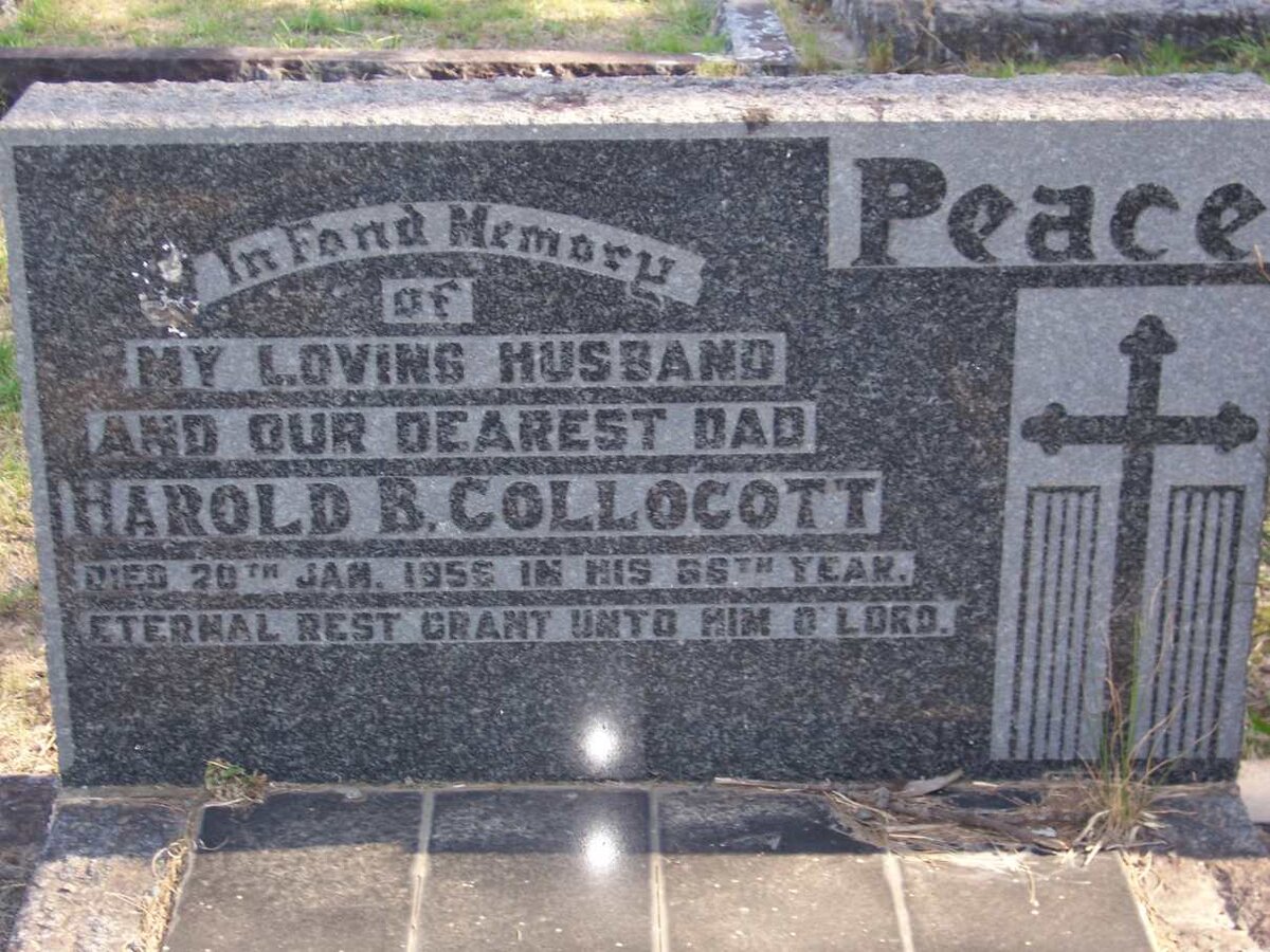 COLLOCOTT Harold B. ?-1956