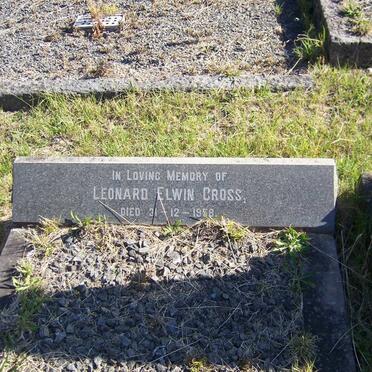 CROSS Leonard Elwin ?-1958