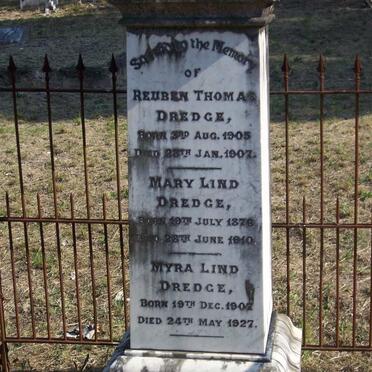 DREDGE Reuben Thomas 1905-1907:: DREDGE Mary Lind 1876-1910:: DREDGE Myra Lind 1907-1927