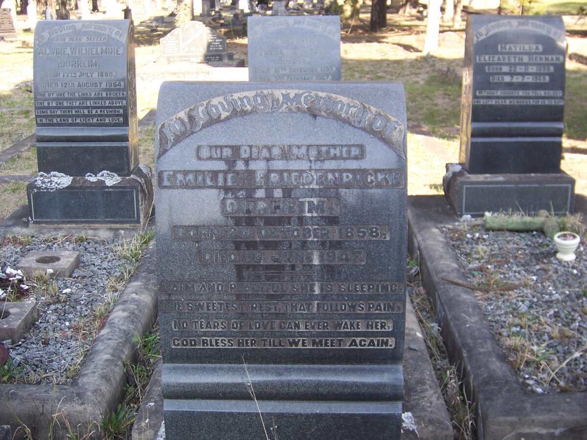 DURHEIM Emilie Friedenricke 1858-1947