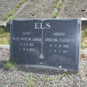 ELS Pieter Wilhelm Adrian 1891-1973 &amp; Christina Elizabeth 1898-1977