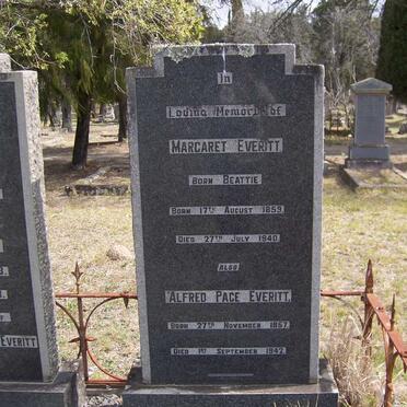 EVERITT Alfred Page 1857-1942 &amp; Margaret BEATTIE 1859-1940