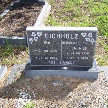EICHOLZ Siegfried 1930-1984 &amp; Ina 1934-1993