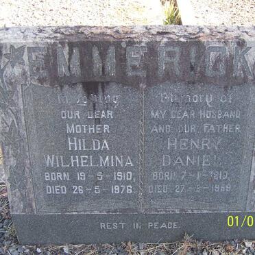 EMMERICK Henry Daniel 1910-1959 &amp; Hilda Wilhelmina 1910-1976