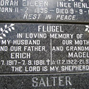 FLUGEL Erich 1917-1981 &amp; Magel 1922-2003