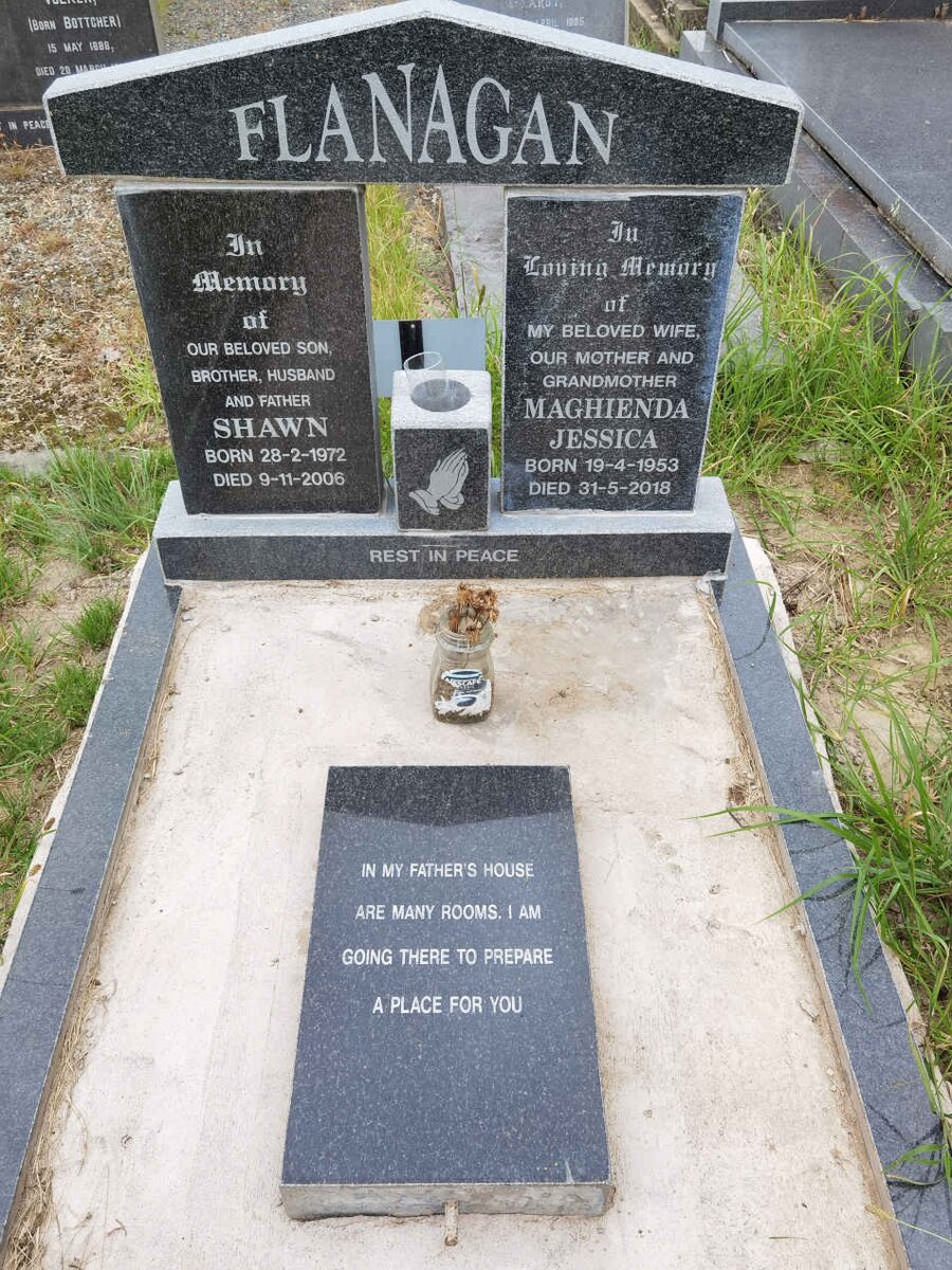 FLANAGAN Maghienda Jessica 1953-2018 :: FLANAGAN Shawn 1972-2006