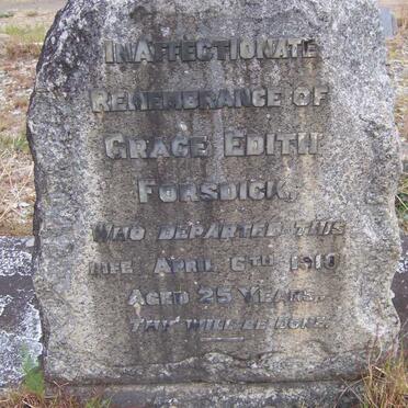 FORSDICK Grace Edith -1918