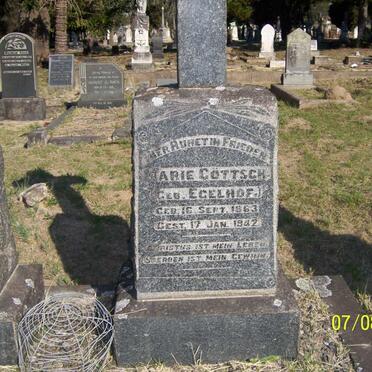 GOTTSCH Marie nee EGELHOF 1863-1942