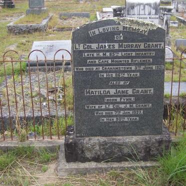 GRANT James Murray -1921 &amp; Matilda Jane FYNN -1937