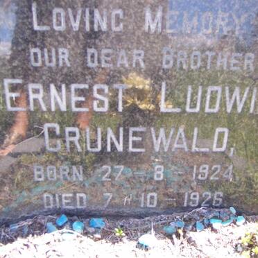 GRUNEWALD Ernest Ludwig 1924-1926