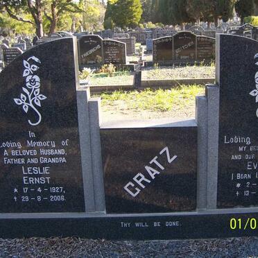 GRATZ Leslie Ernst 1927-2008 &amp; Evelyn LANGHEIN 1920-1975