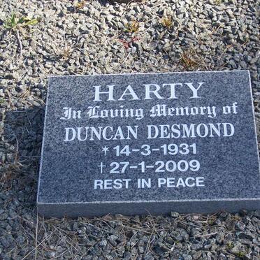 HARTY Duncan Desmond 1931-2009
