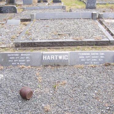 HARTWIG Ferdinand Gustav Emil 1902-1970 &amp; Catherine Margaret 1911-1991