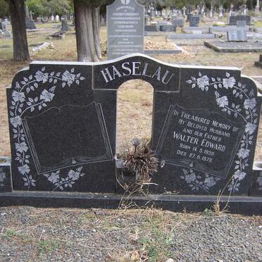 HASELAU Walter Edward 1930-1978