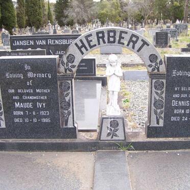 HERBERT Dennis William 1921-1972 &amp; Maud Ivy 1923-1985