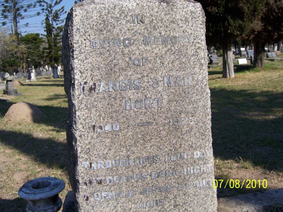 HORT Francis Mary -192?