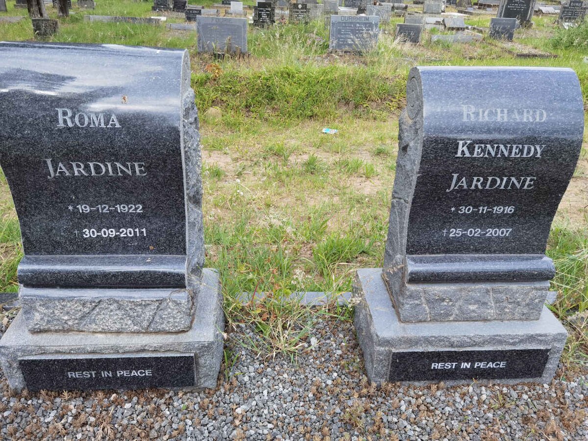 JARDINE Richard Kennedy 1916-2007 :: JARDINE Roma 1922-2011