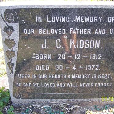 KIDSON J.C. 1912-1972