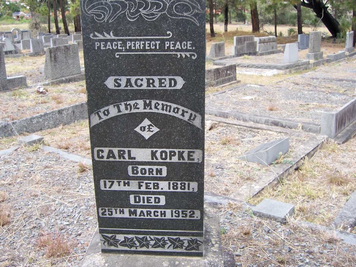 KOPKE Carl 1881-1952