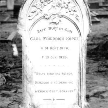 KOPKE Carl Friedrich 1870-1920 :: ? Wilhelmine L. -1940