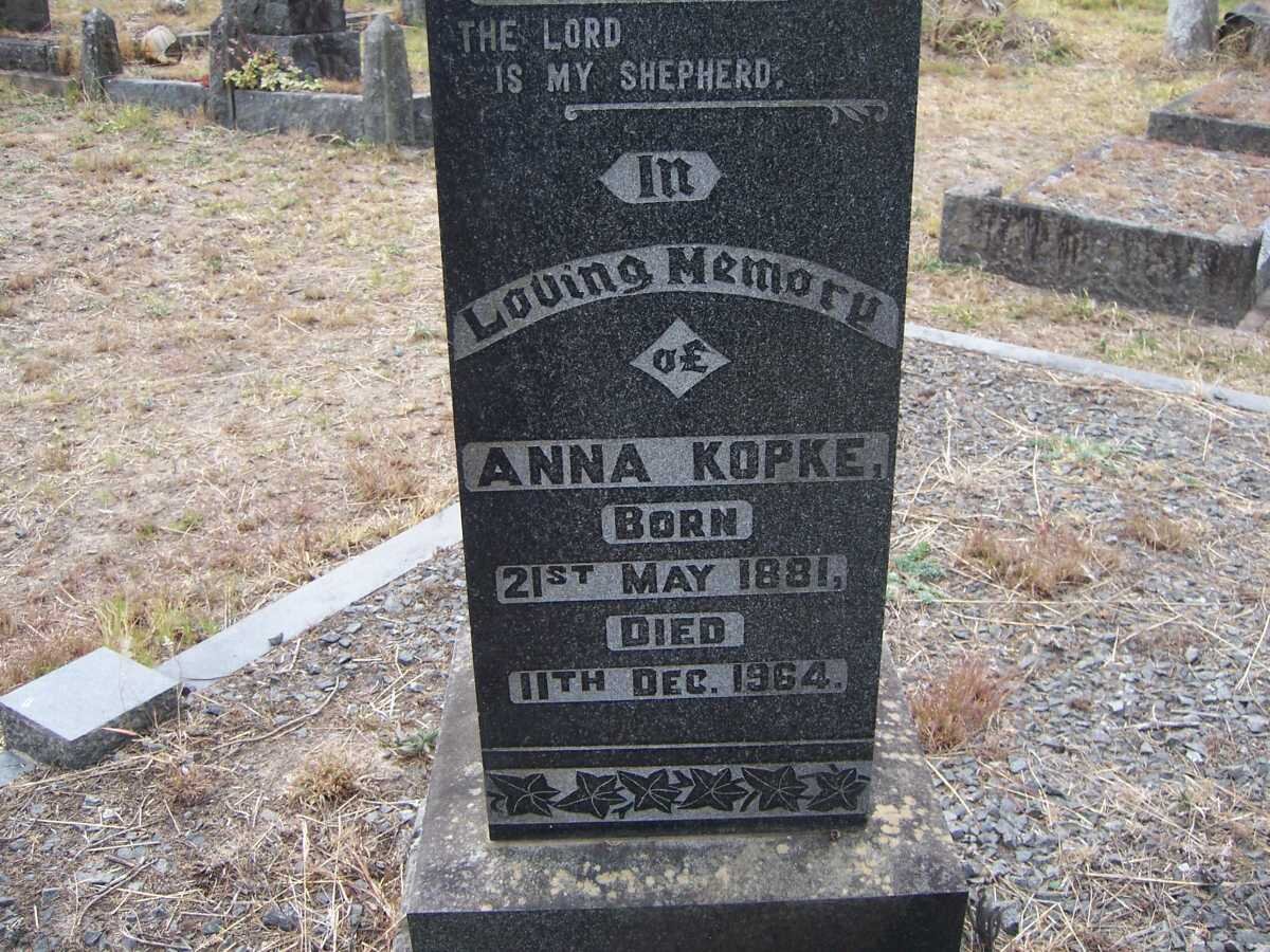 KOPKE Anna 1881-1964