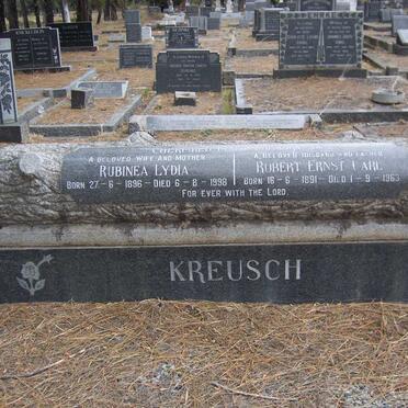KREUSCH Robert Ernst Carl 1891-1963 &amp; Rubinea Lydia 1896-1998