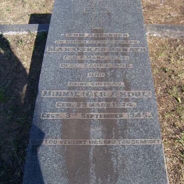 KUNATH Max Oskar 1874-1940 &amp; Minnie ANDRE 1874-1945