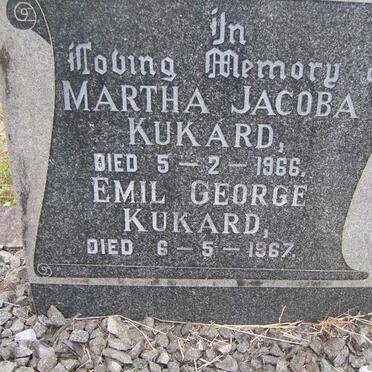KUKARD Emil George -1967 &amp; Martha Jacoba -1966