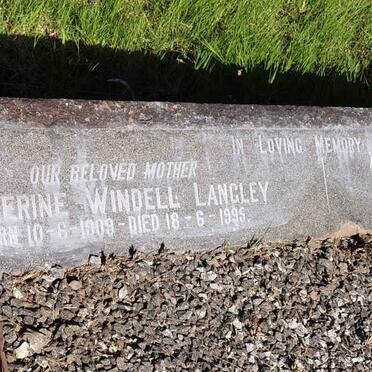 LANGLEY Benjamin 1900-1962 & Catherine Windell 1909-1995