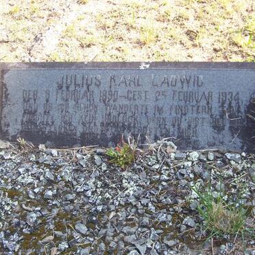 LADWIG Julius Karl 1890-1934
