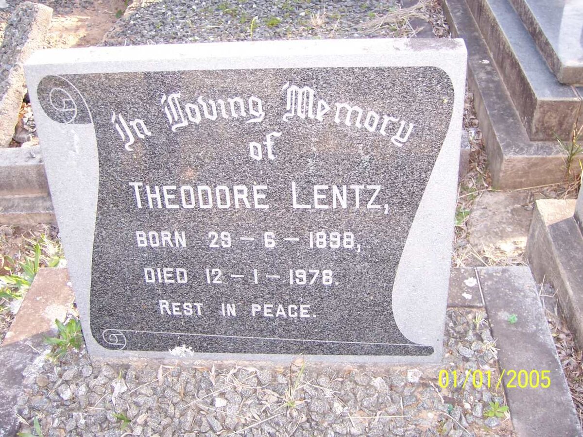LENTZ Theodore 1898-1978