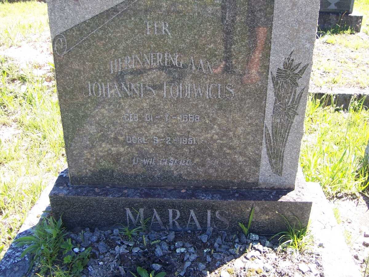 MARAIS Johannes Lodiwicus 1888-1951