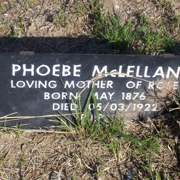 McLELLAN Phoebe 1876-1922