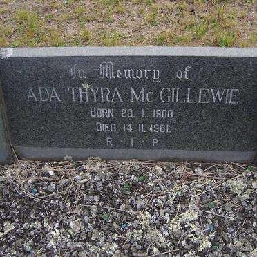 MCGILLEWIE Vernon Bruce 1895-1974 &amp; Ada Thyra 1900-1981
