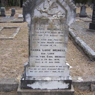 MEINEKE Karl 1830-1904 &amp; Hanna Luise LÜCK 1839-1909