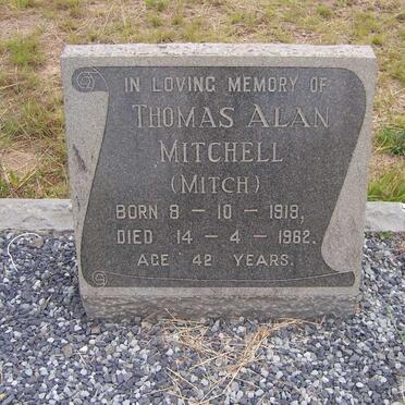 MITCHELL Thomas Alan 1919-1962 &amp; Kathleen Olive 1914-2006